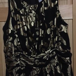 Black and Gold Dress